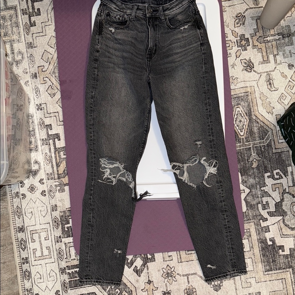 American Eagle Outfitters Black Straight Leg Jeans